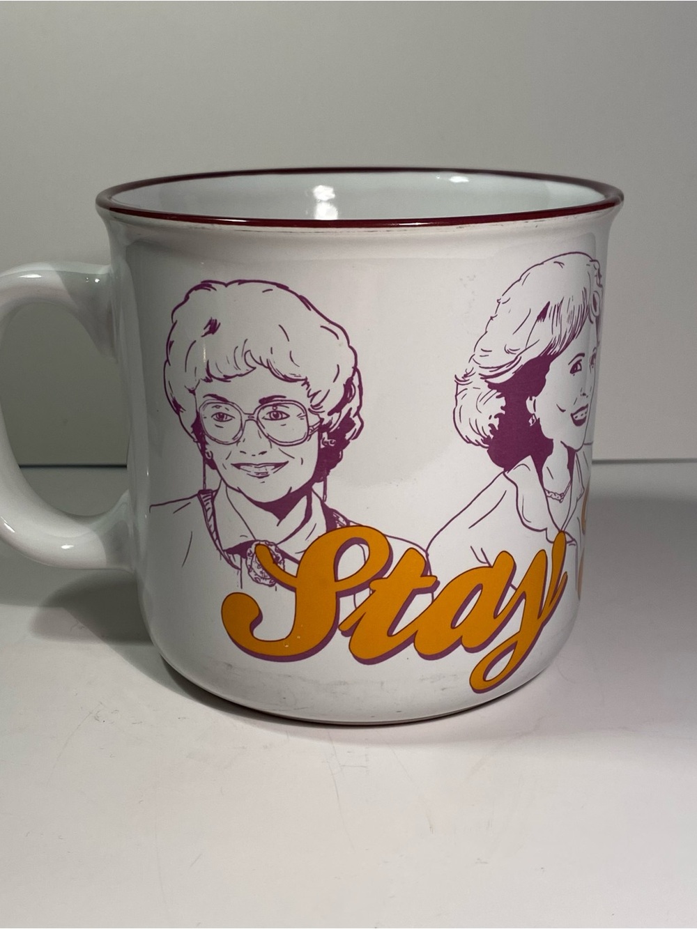 ABC Studios Golden Girls “Stay Golden” Oversized Ceramic Coffee Mug